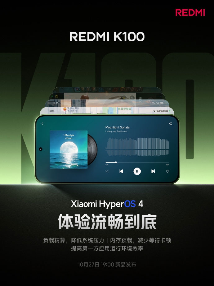 HyperOS 4 trên REDMI K100 tối ưu việc phân bổ tài nguyên, cải thiện khả năng phản hồi khi sử dụng nhiều ứng dụng.