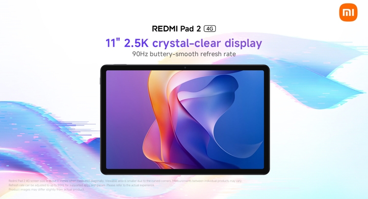 Redmi Pad 2 ra mắt toàn cầu ngày 5 tháng 6 với màn hình lớn và âm thanh Dolby Atmos