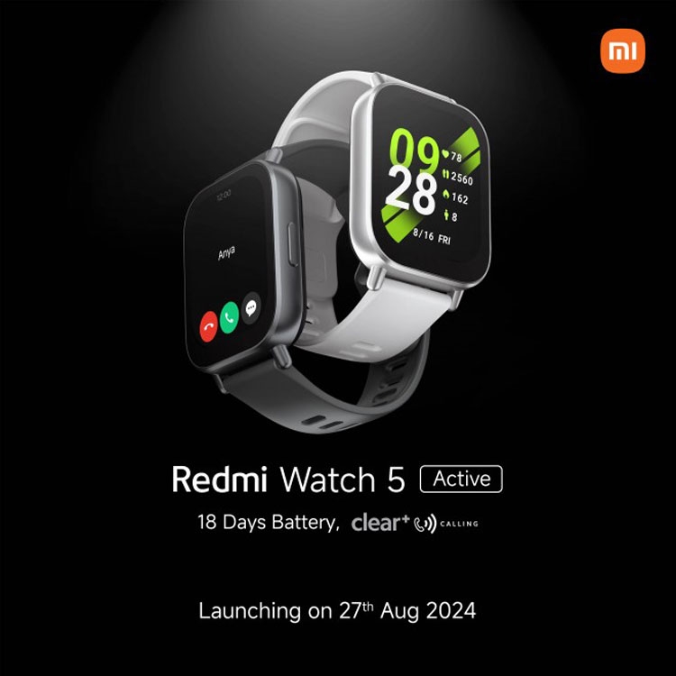 Redmi Watch 5 Active sẽ ra mắt vào tuần tới