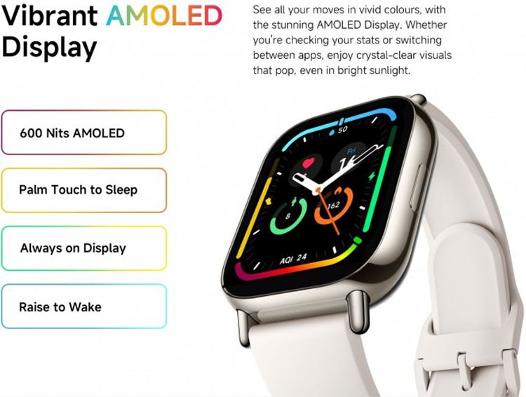 Thiết kế tinh gọn, màn hình AMOLED chất lượng cao
