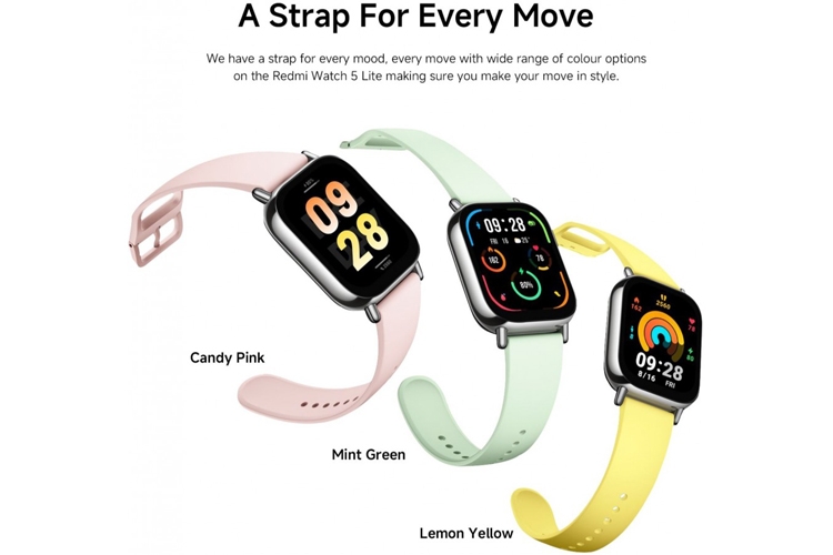 Redmi Watch 5 Lite ra mắt với màn hình AMOLED, hỗ trợ gọi Bluetooth và GPS - hình 1