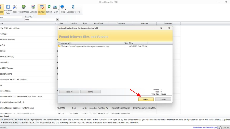 Revo Uninstaller Free - hình 14