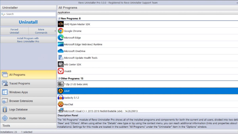 Revo Uninstaller Free - hình 2