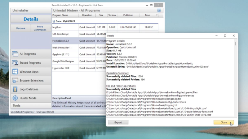 Revo Uninstaller Free - hình 5