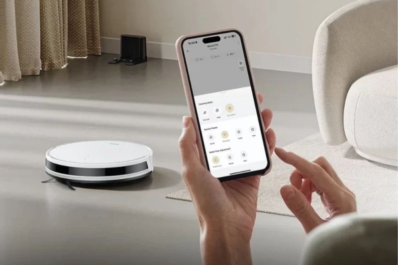 Robot hút bụi Dreame dễ dàng điều khiển qua điện thoại
