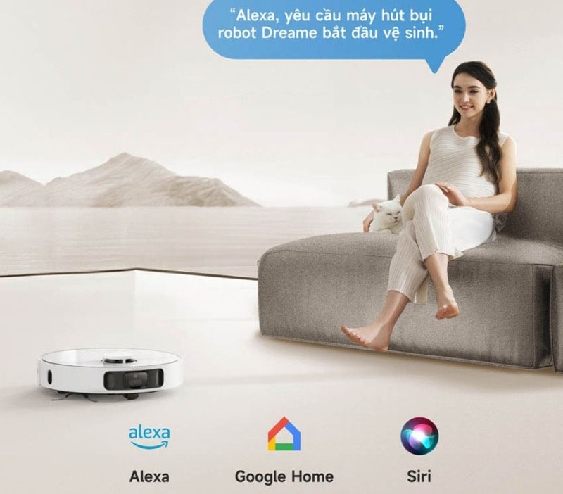 Robot hút bụi Dreame tương thích nhiều trợ lý ảo