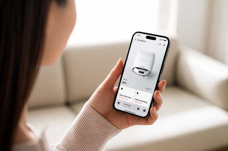 Robot hút bụi lau nhà DJI ROMO A - hình 4