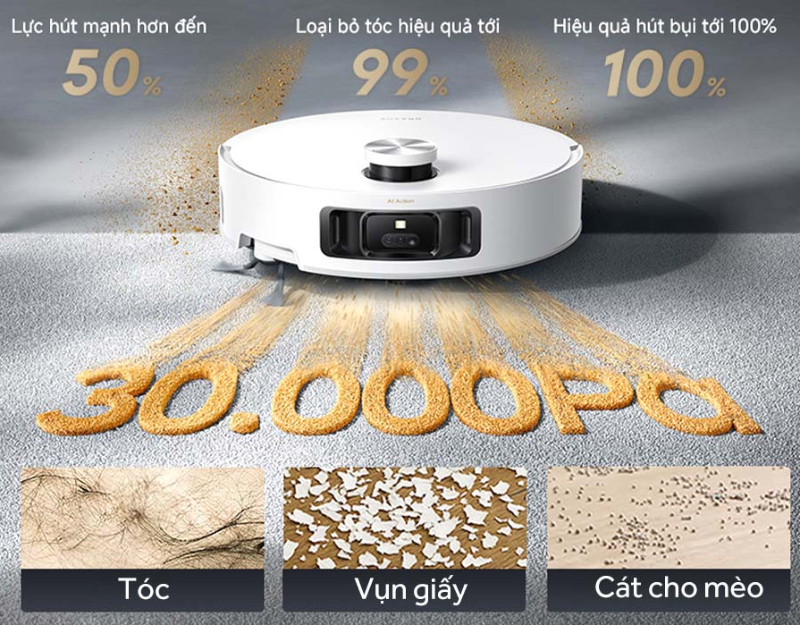 Robot hút bụi lau nhà Dreame Aqua10 Roller - hình 6