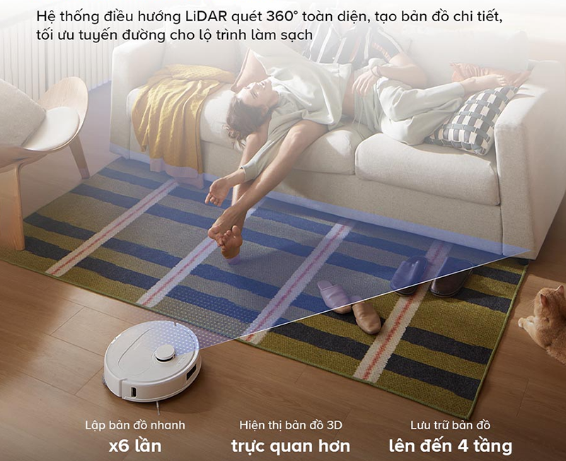 Robot hút bụi lau nhà Roborock Q Revo 5AE (hình 5)