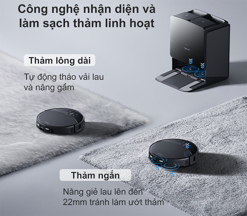 Robot hút bụi lau nhà Roborock Saros 10R (hình 6)