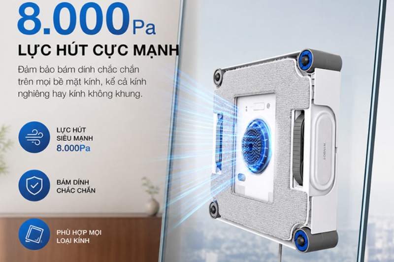 Robot lau kính Ecovacs W2S Omni - hình 11