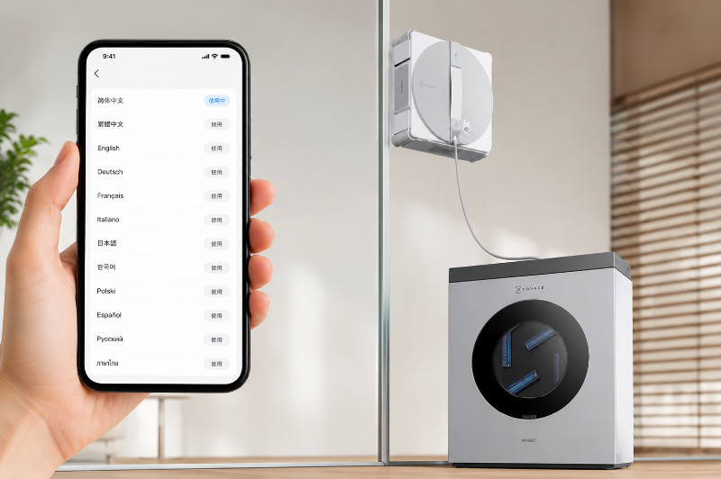 Robot lau kính Ecovacs W3 OMNI - hình 12