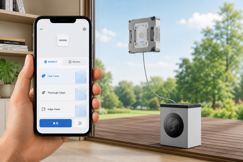 Robot lau kính Ecovacs W3 OMNI - hình 10