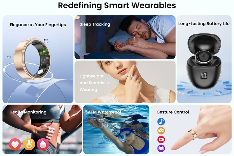 Nhẫn thông minh Rollme R3 ra mắt: Có 6 kích thước, giá rẻ hơn Galaxy Ring tới 4 lần - hình 5