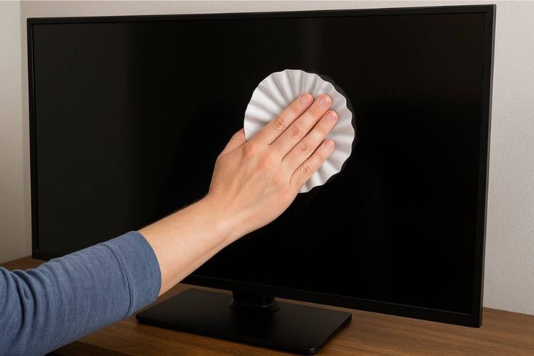 sai lầm khi vệ sinh màn hình tivi 4
