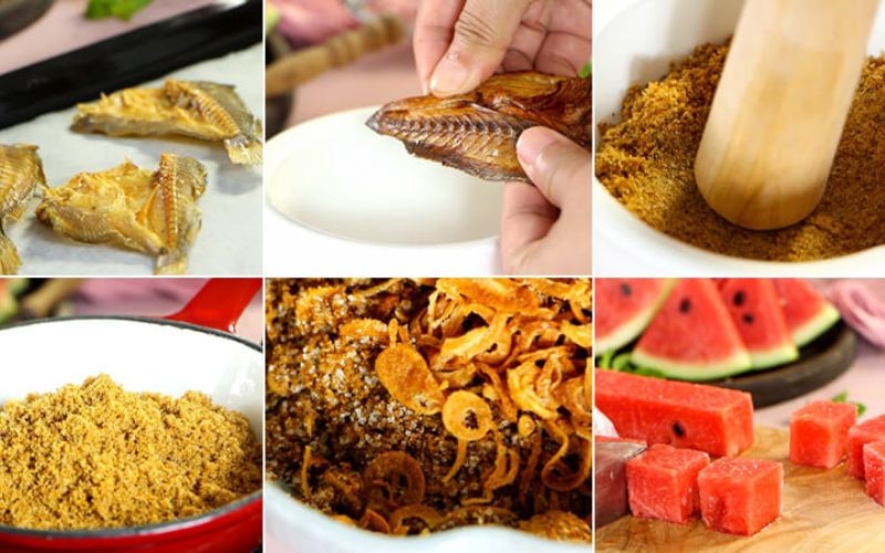Các bước làm Salad dưa hấu kiểu Thái