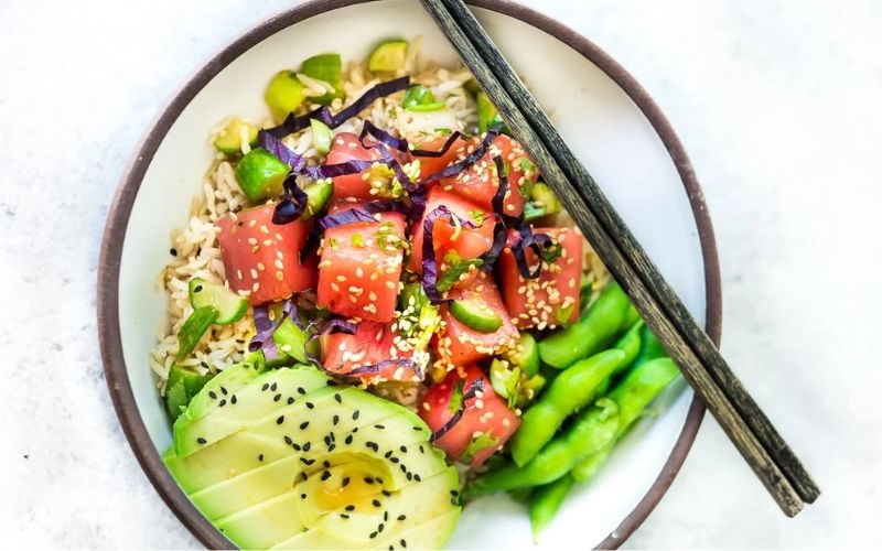Salad dưa hấu và bơ