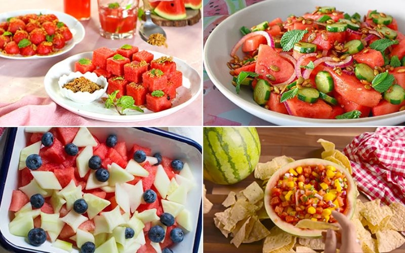 Salad dưa hấu và các loại hạt