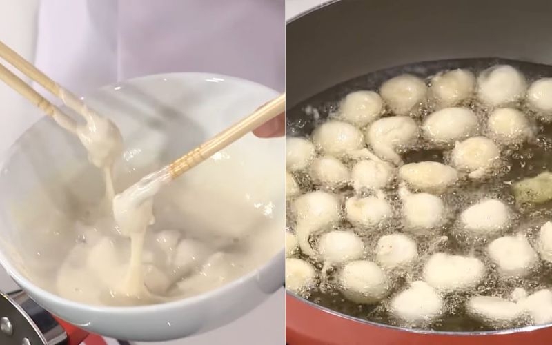 Chiên cồi sò điệp