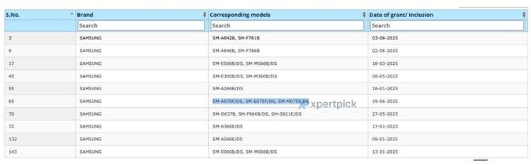 Samsung chuẩn bị ra mắt bộ ba giá rẻ Galaxy A07, F07 và M07
