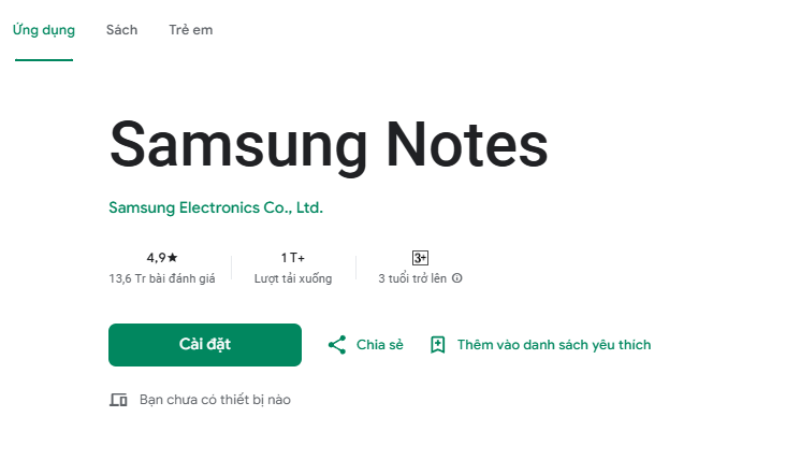 Samsung Notes - hình 7