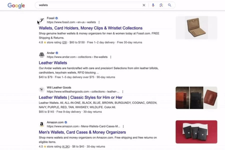 Sắp tới, bạn sẽ thấy dấu tích xanh bên cạnh kết quả tìm kiếm Google