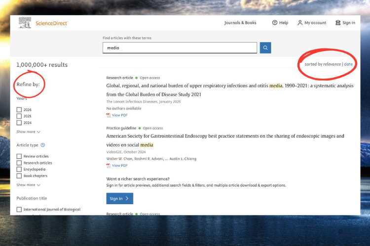 ScienceDirect là gì? Hướng dẫn thao tác và tìm kiếm tài liệu