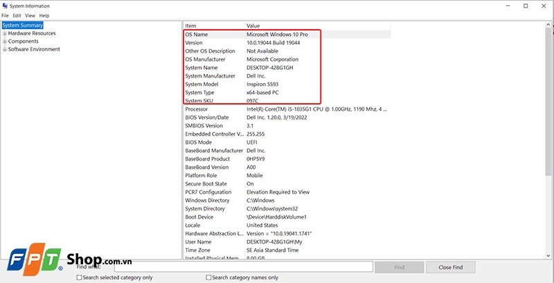 Cách kiểm tra series laptop (ảnh 6)