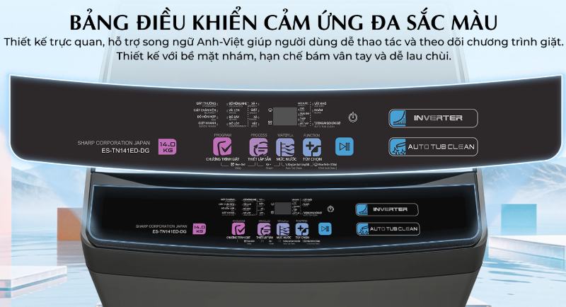 Sharp Inverter 14 kg ES-TN141ED-DG - hình 7