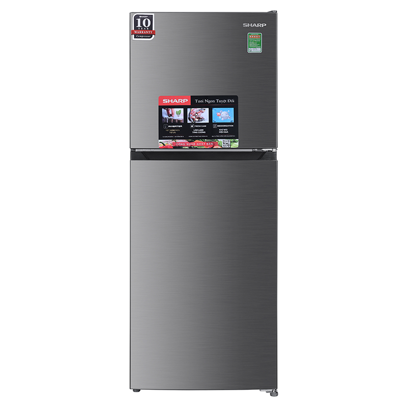 Tủ Lạnh Ngăn Đá Trên Sharp Inverter 197 Lít Sj - X215V - Sl