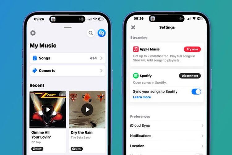 Shazam cập nhật phiên bản 18.9: Cải tiến đồng bộ hóa, hỗ trợ Apple Music và Spotify tốt hơn