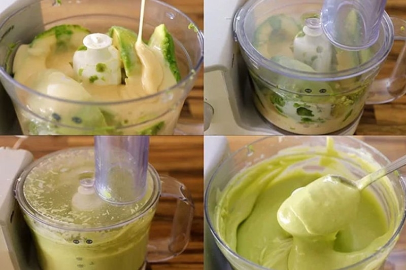 sinh tố bơ dừa 3