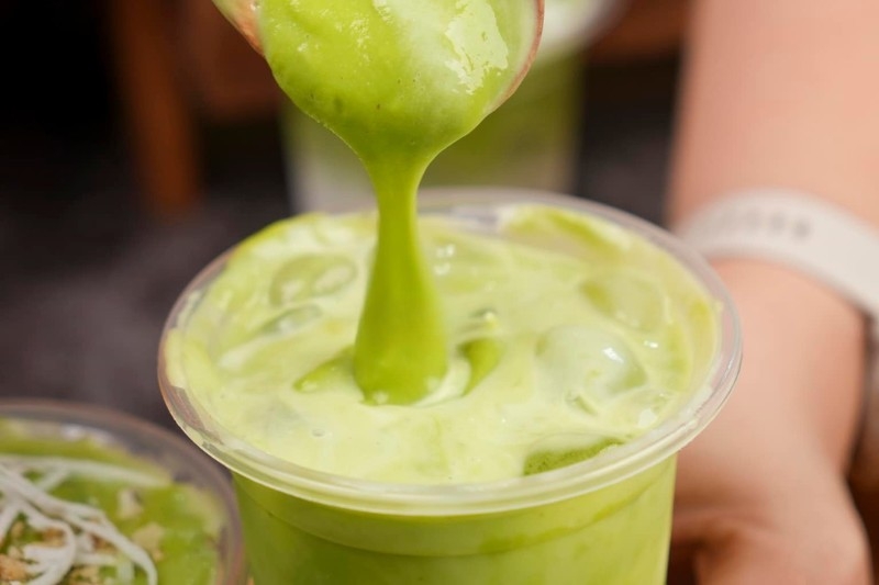 sinh tố bơ dừa 5