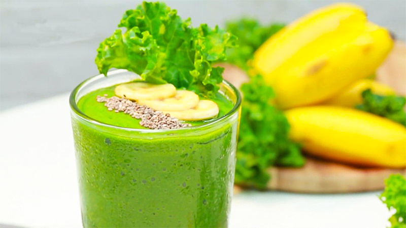 sinh to cai kale va chuoi