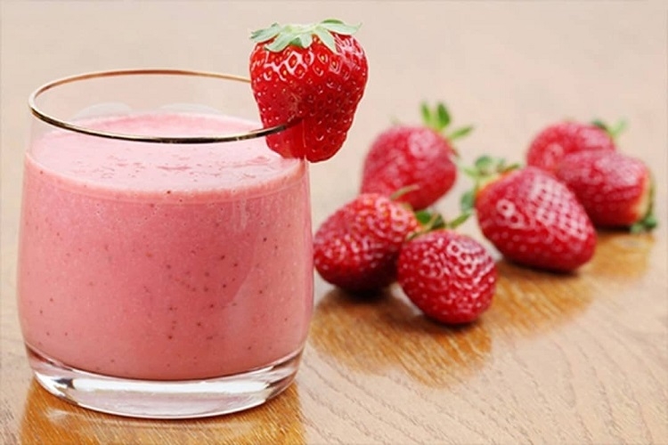 sinh tố dâu bao nhiêu calo 1