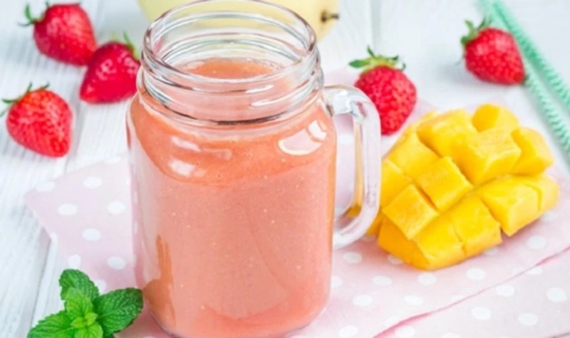 sinh tố dâu bao nhiêu calo 5