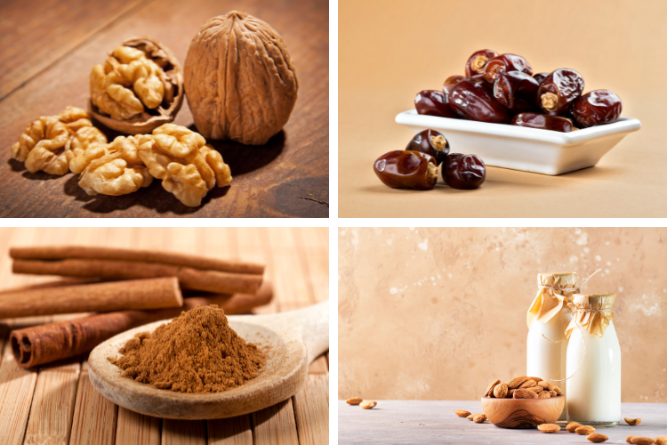 Sinh tố óc chó chà là hình 2