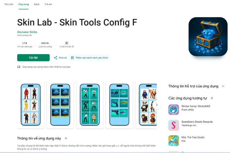 Skin Lab - Skin Tools Config F: Tùy chỉnh skin, hiệu ứng và giao diện ...