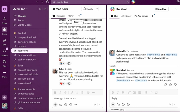 Slack đang biến Slackbot thành một trợ lý AI thông minh