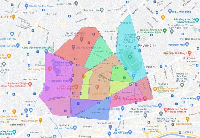 sơ đồ quận tp.hcm - quận 11