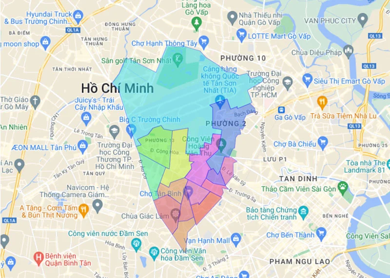 sơ đồ quận tp.hcm - quận Tân Bình
