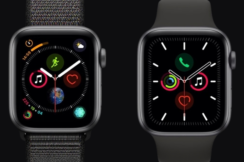 So sánh Apple Watch Series 4 và 5 5