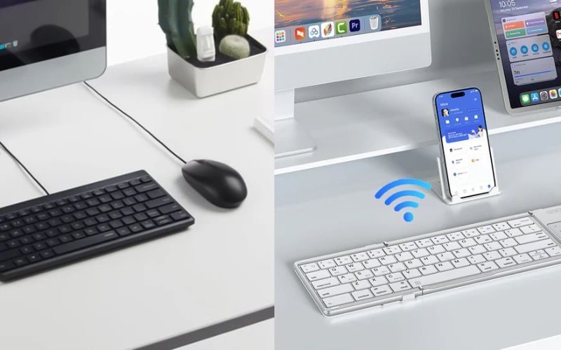So sánh bàn phím có dây và không dây về độ trễ