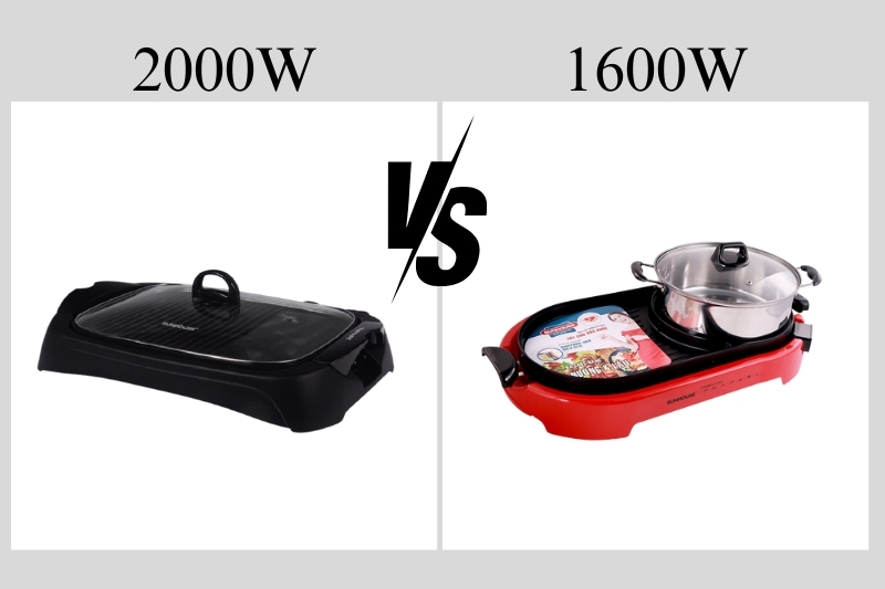 Công suất của bếp nướng điện