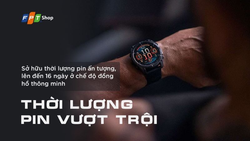 So sánh Garmin Forerunner 970 vs Fenix 8 về thời lượng pin