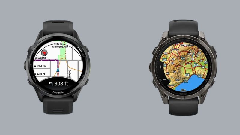 So sánh Garmin Forerunner 970 vs Fenix 8 về tính năng điều hướng và bản đồ