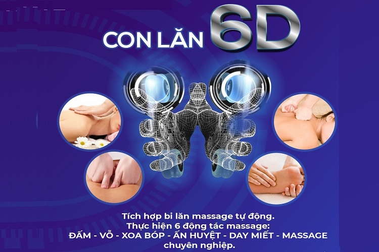 So s&aacute;nh ghế massage con lăn 2D, 3D, 4D, 5D v&agrave; 6D (H&igrave;nh 5)