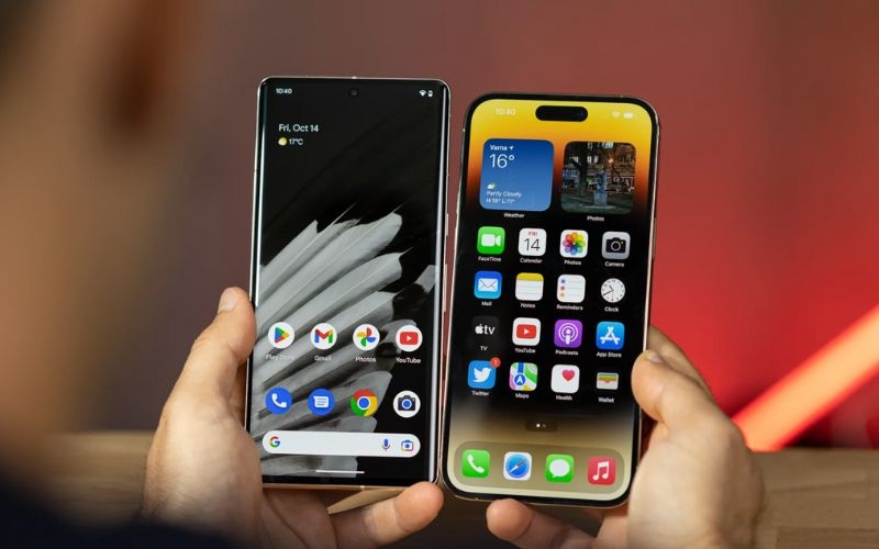 So sánh iPhone 14 Pro Max và Google Pixel 7 Pro về màn hình