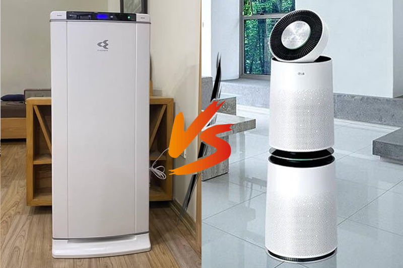 So sánh máy lọc không khí Daikin và LG chi tiết từ A - Z: Gia đình nên chọn loại nào?