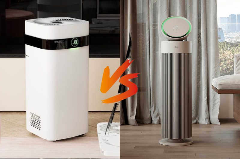 So sánh máy lọc không khí LG và AirDog chi tiết: Nên chọn thương hiệu nào?